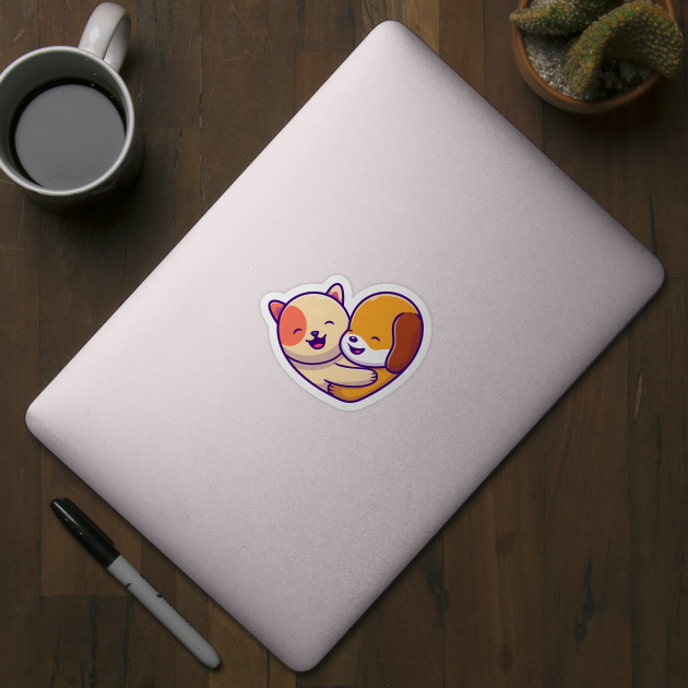 Cute Dog And Cat Logo by Catalyst Labs